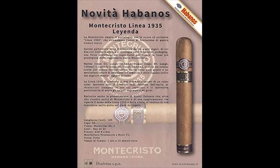 Montecristo Linea 1935 Leyenda